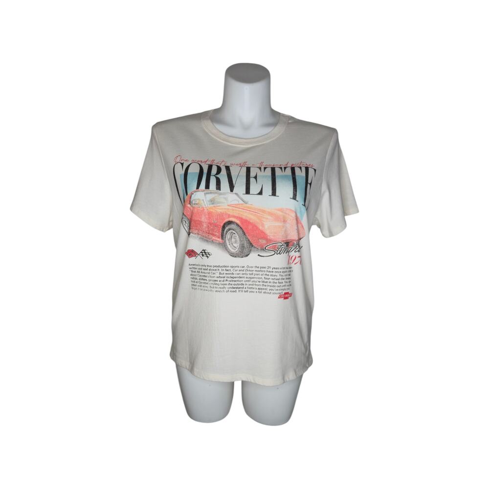 GM 1976 Corvette Stingray T-Shirt White Size XXL
